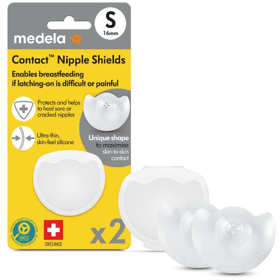 Picture of Medela Contact Shields & Case 16mm 2ct EN FR ES
